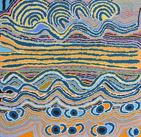 Wakirlpirri Jukurrpa (Dogwood Tree Dreaming) by Aboriginal artist Liddy Napanangka Walker