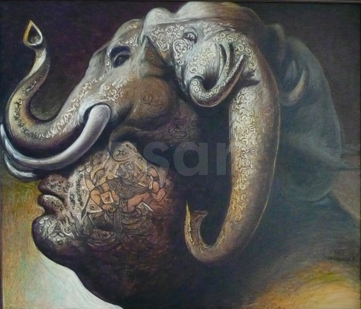 Ganesha, by Asian artist Virat Rungpayak (Thailand)
